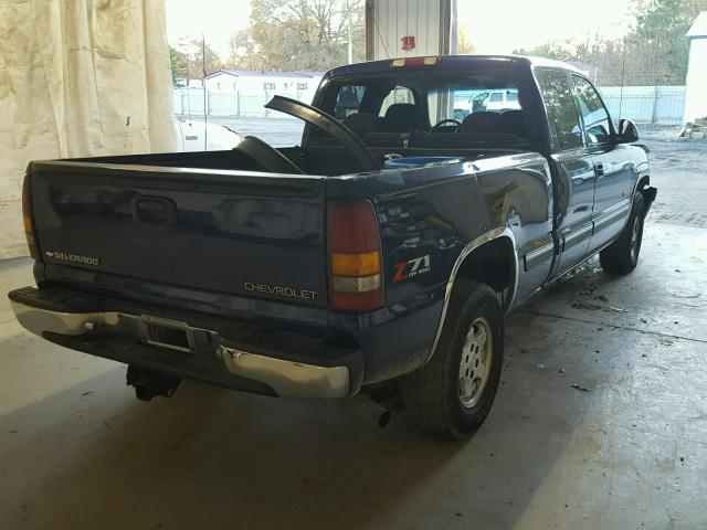 2GCEK19T621107788 - 2002 CHEVROLET SILVERADO BLUE photo 4