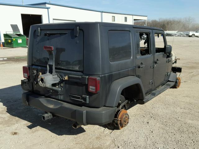 1J4GA691X7L187647 - 2007 JEEP WRANGLER R BLACK photo 4