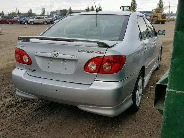 2T1BY32E35C846728 - 2005 TOYOTA COROLLA XR 银色 照片 4