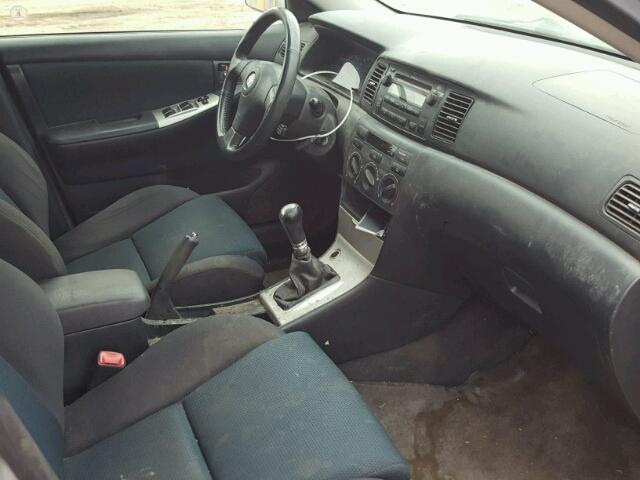 2T1BY32E35C846728 - 2005 TOYOTA COROLLA XR 银色 照片 5