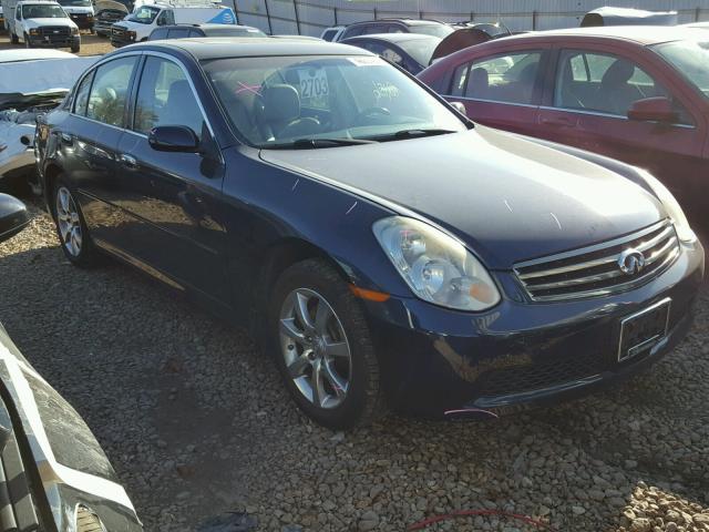 JNKCV51F46M613236 - 2006 INFINITI G35 BLUE photo 1