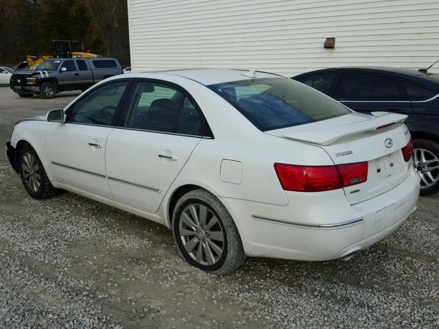 5NPEU46F79H428130 - 2009 HYUNDAI SONATA SE WHITE photo 3