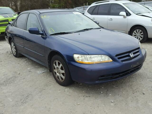 1HGCG56722A810934 - 2002 HONDA ACCORD SE BLUE photo 1