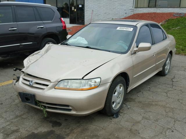 1HGCG16522A047479 - 2002 HONDA ACCORD EX TAN photo 2