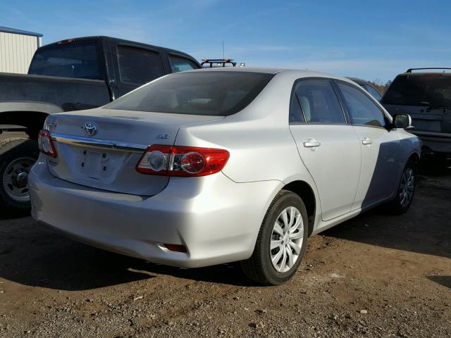 2T1BU4EE6DC937147 - 2013 TOYOTA COROLLA BA SILVER photo 4