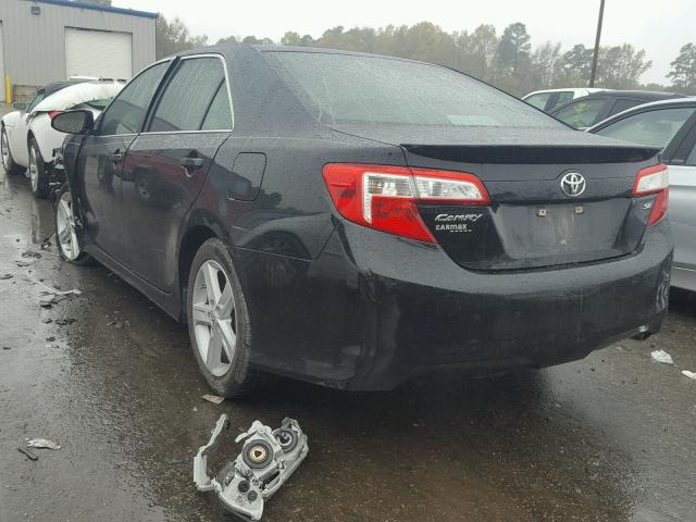 4T1BF1FK6CU157594 - 2012 TOYOTA CAMRY BASE BLACK photo 3