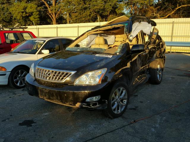 2T2GK31U49C062978 - 2009 LEXUS RX 350 BLACK photo 2