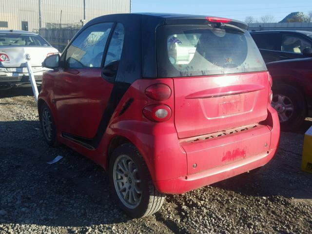 WMEEJ3BA1CK524777 - 2012 SMART FORTWO PUR RED photo 3