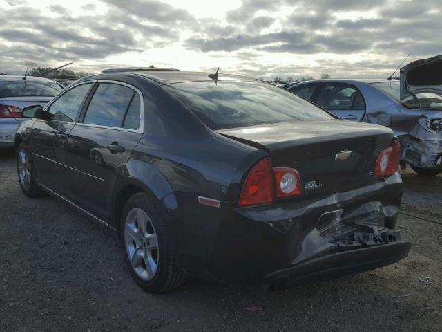 1G1ZH57B89F259715 - 2009 CHEVROLET MALIBU 1LT BLACK photo 3