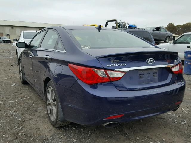 5NPEC4AB7DH631535 - 2013 HYUNDAI SONATA SE PURPLE photo 3