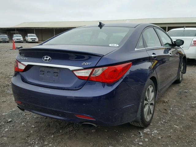 5NPEC4AB7DH631535 - 2013 HYUNDAI SONATA SE PURPLE photo 4