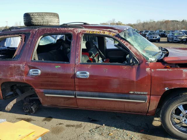 1GNEK13T81J300996 - 2001 CHEVROLET TAHOE K150 RED photo 9