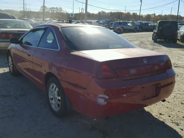 1HGCG22562A016571 - 2002 HONDA ACCORD EX RED photo 3