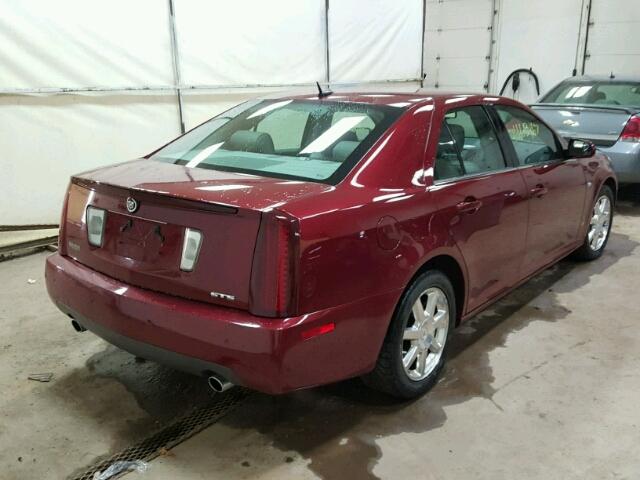 1G6DW677370127862 - 2007 CADILLAC STS RED photo 4