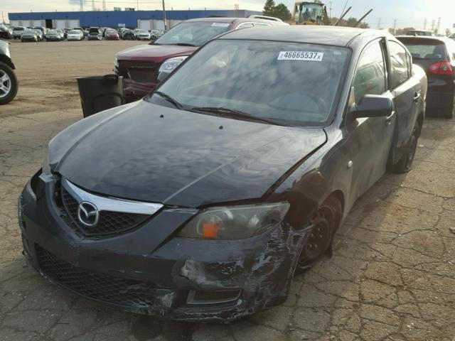 JM1BK32F781172585 - 2008 MAZDA 3 I BLACK photo 2