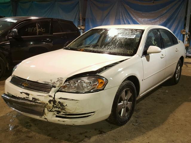 2G1WT58N379147632 - 2007 CHEVROLET IMPALA LT WHITE photo 2