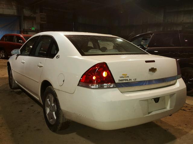 2G1WT58N379147632 - 2007 CHEVROLET IMPALA LT WHITE photo 3