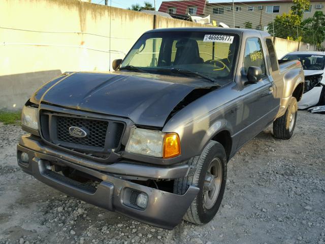 1FTYR14UX4PB38783 - 2004 FORD RANGER SUP GRAY photo 2