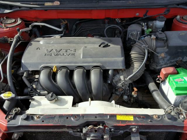 2T1LR32E83C090926 - 2003 TOYOTA COROLLA MA RED photo 7