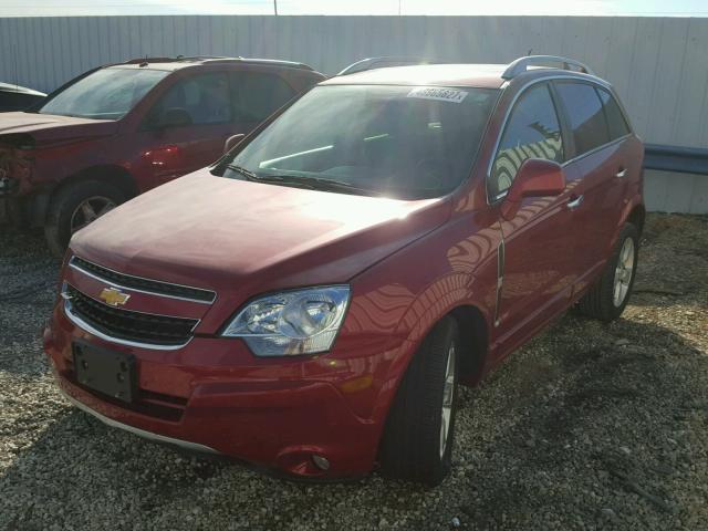 3GNAL3EK2ES616443 - 2014 CHEVROLET CAPTIVA LT MAROON photo 2