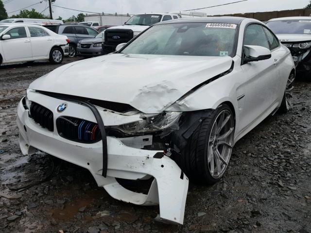 WBS3R9C59GK338440 - 2016 BMW M4 WHITE photo 2