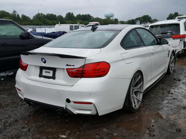 WBS3R9C59GK338440 - 2016 BMW M4 WHITE photo 4