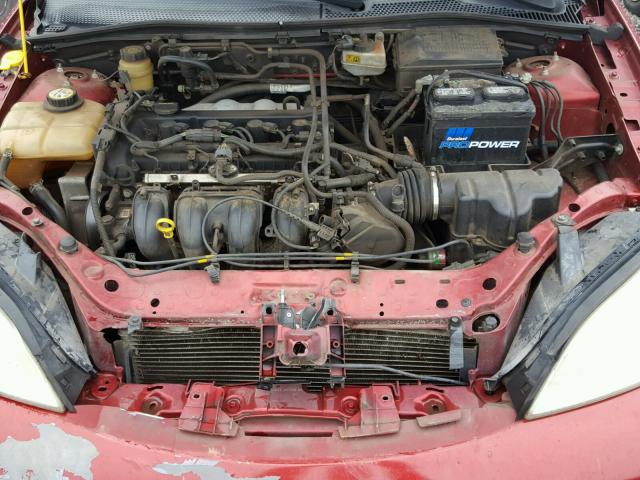 3FAFP31N95R152051 - 2005 FORD FOCUS ZX3 RED photo 7