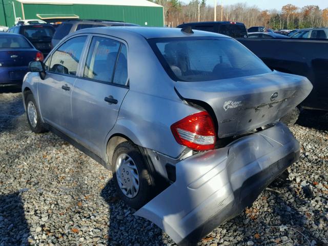 3N1CC1AP6BL442652 - 2011 NISSAN VERSA S GRAY photo 3