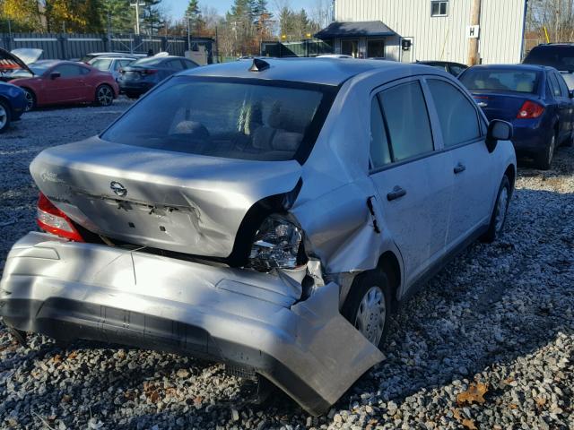 3N1CC1AP6BL442652 - 2011 NISSAN VERSA S GRAY photo 4