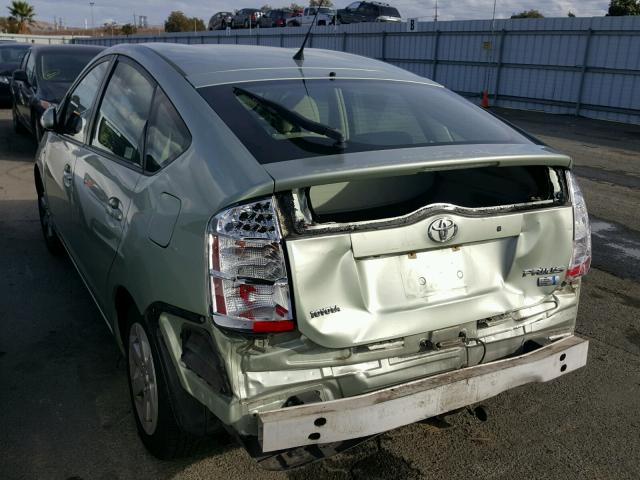 JTDKB20U183300934 - 2008 TOYOTA PRIUS GREEN photo 3