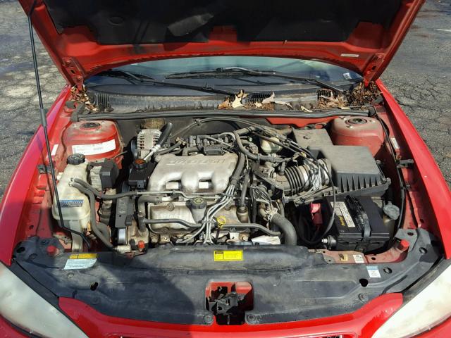 1G2NE12E6XM761886 - 1999 PONTIAC GRAND AM S წითელი ფოტო 7