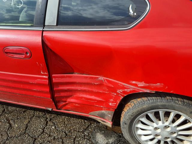 1G2NE12E6XM761886 - 1999 PONTIAC GRAND AM S წითელი ფოტო 9