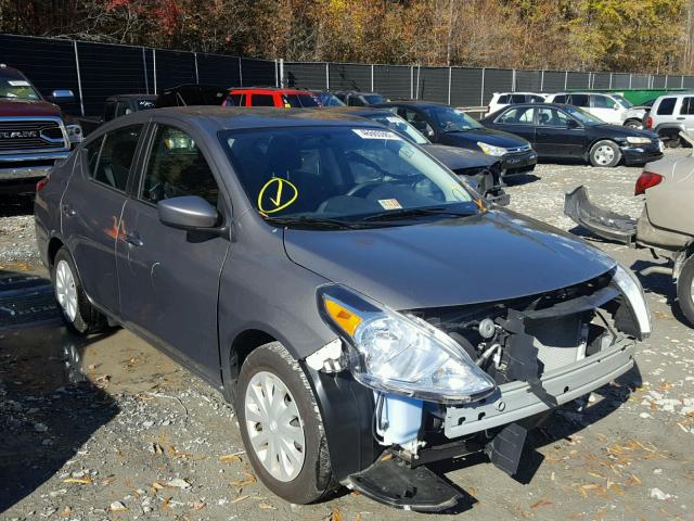 3N1CN7APXHL819103 - 2017 NISSAN VERSA S GRAY photo 1