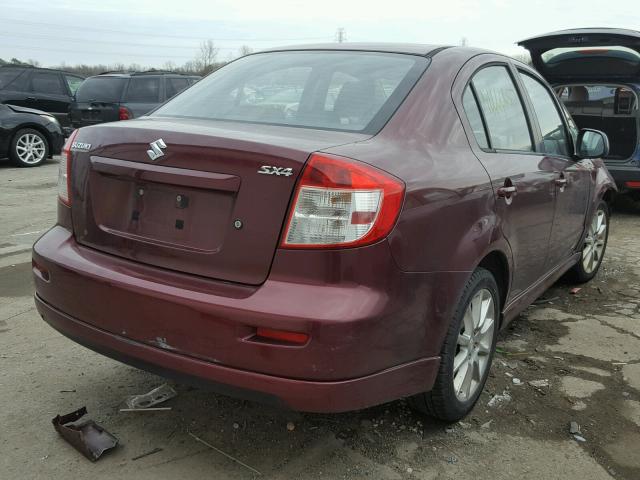 JS2YC414185102737 - 2008 SUZUKI SX4 MAROON photo 4