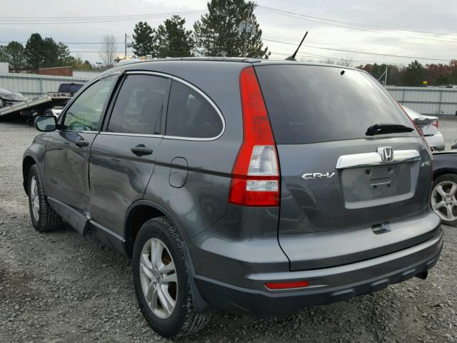 JHLRE4H54BC000006 - 2011 HONDA CR-V EX GRAY photo 3