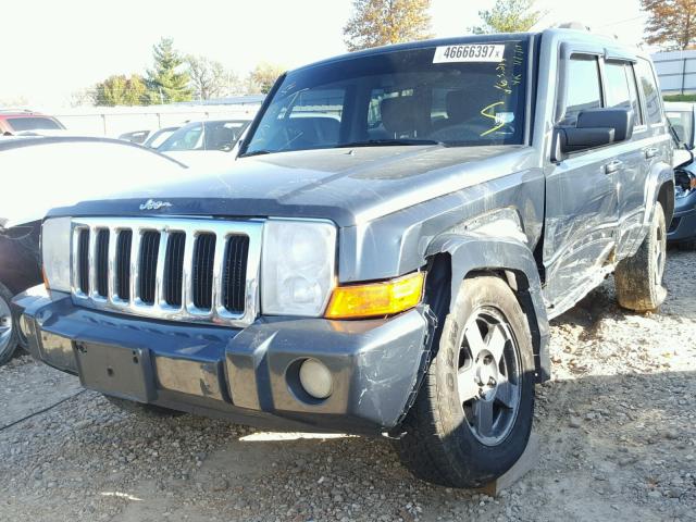 1J8HG48K27C577920 - 2007 JEEP COMMANDER BLUE photo 2