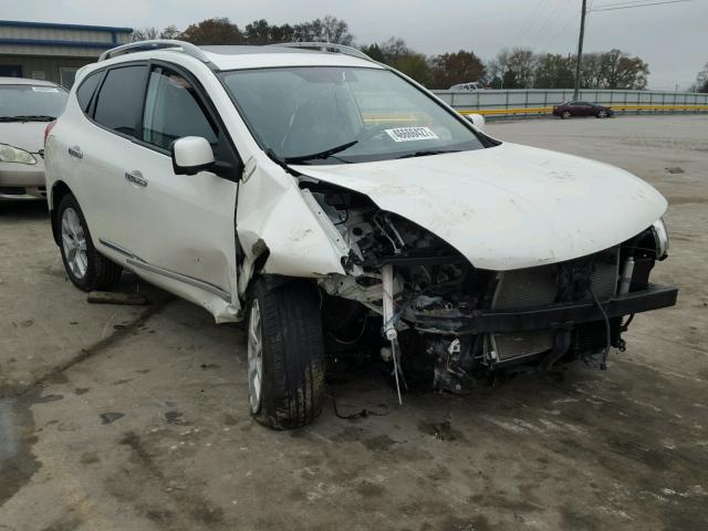 JN8AS5MV0DW626463 - 2013 NISSAN ROGUE S WHITE photo 1