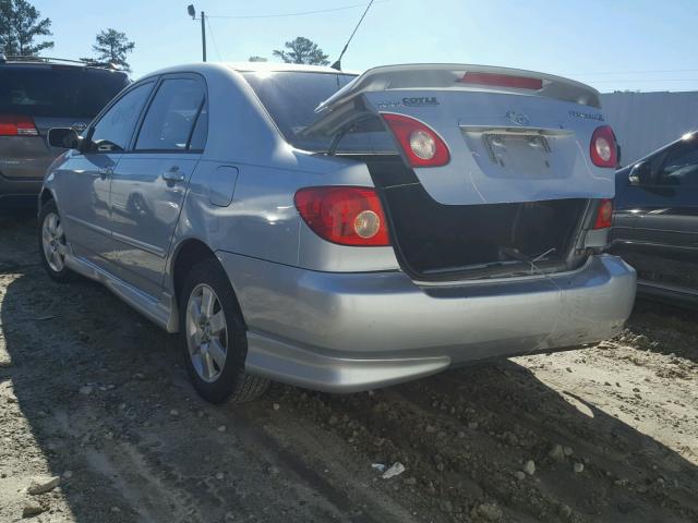 2T1BR32E17C809256 - 2007 TOYOTA COROLLA CE SILVER photo 3