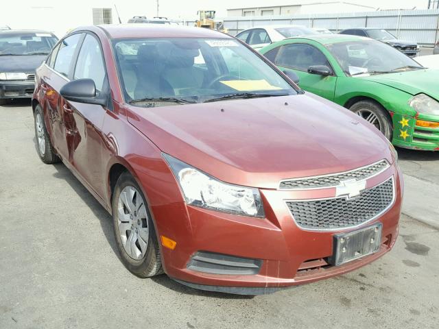 1G1PC5SH9C7379655 - 2012 CHEVROLET CRUZE LS MAROON photo 1