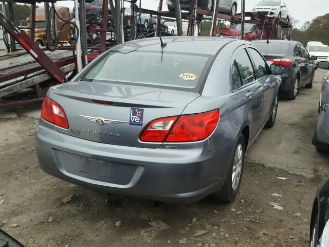 1C3CC4FB5AN202748 - 2010 CHRYSLER SEBRING BLUE photo 4