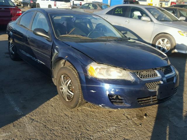 1B3EL46X46N177298 - 2006 DODGE STRATUS SX BLUE photo 1