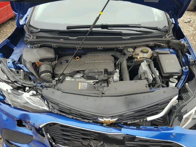 3G1BE6SM4HS583490 - 2017 CHEVROLET CRUZE LT BLUE photo 7