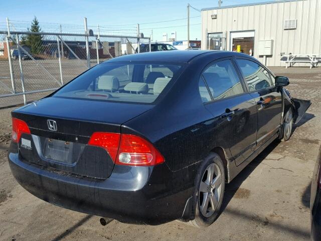 1HGFA15836L807357 - 2006 HONDA CIVIC EX BLACK photo 4