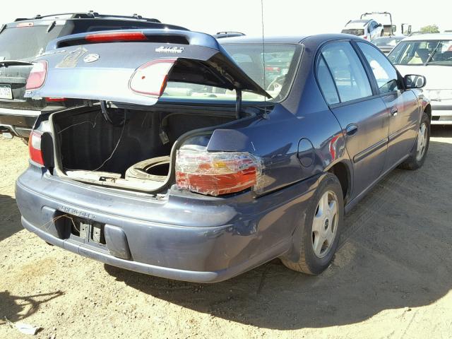 1G1NE52J616101268 - 2001 CHEVROLET MALIBU LS Mavi foto 4