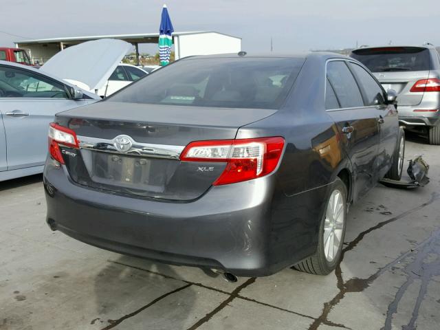 4T4BF1FK0CR261066 - 2012 TOYOTA CAMRY GRAY photo 4