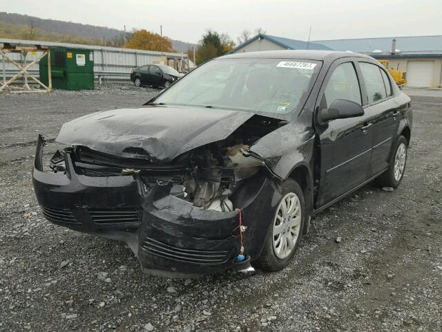 1G1AD5F56A7192373 - 2010 CHEVROLET COBALT 1LT BLACK photo 2