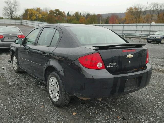 1G1AD5F56A7192373 - 2010 CHEVROLET COBALT 1LT BLACK photo 3