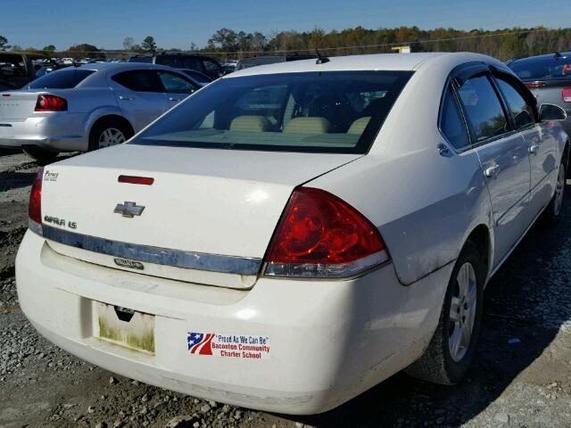 2G1WB58K169257263 - 2006 CHEVROLET IMPALA LS WHITE photo 4