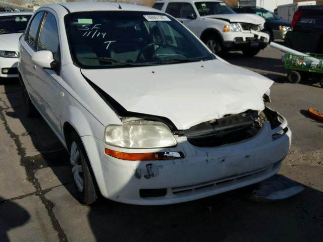 KL1TD52645B479672 - 2005 CHEVROLET AVEO BASE WHITE photo 1
