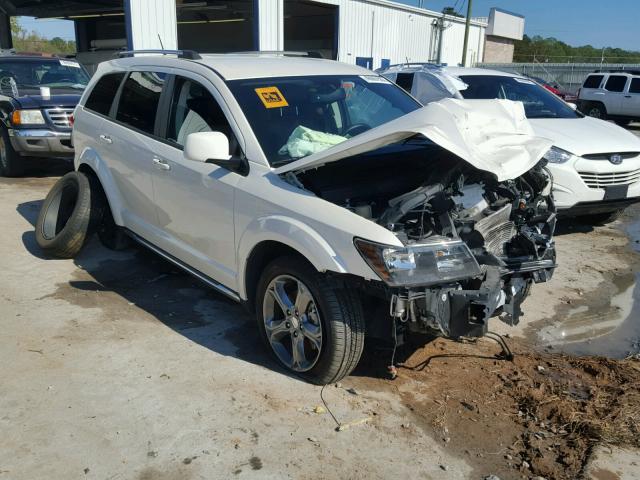 3C4PDCGB0FT599649 - 2015 DODGE JOURNEY CR WHITE photo 1